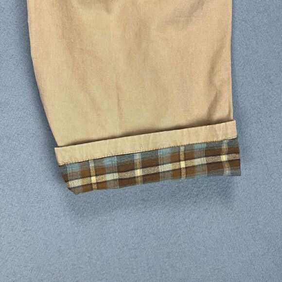 Moose Creek Pants Mens 36x30 Beige Flannel Lined Cargo Khaki Loose Straight Leg - Picture 9 of 11